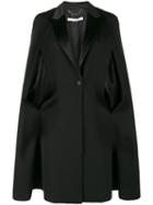 Givenchy - Cape Detail Blazer - Women - Silk/viscose/wool - 36, Black, Silk/viscose/wool