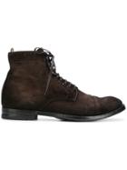 Officine Creative Lace Fastened Boots - Brown