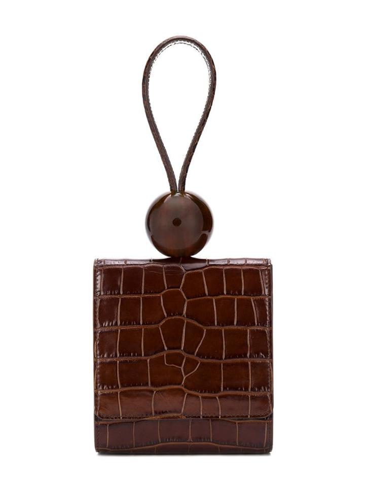 By Far Ball Tote Bag - Brown