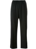 Joseph Drawstring Trousers, Women's, Size: 34, Black, Viscose/wool