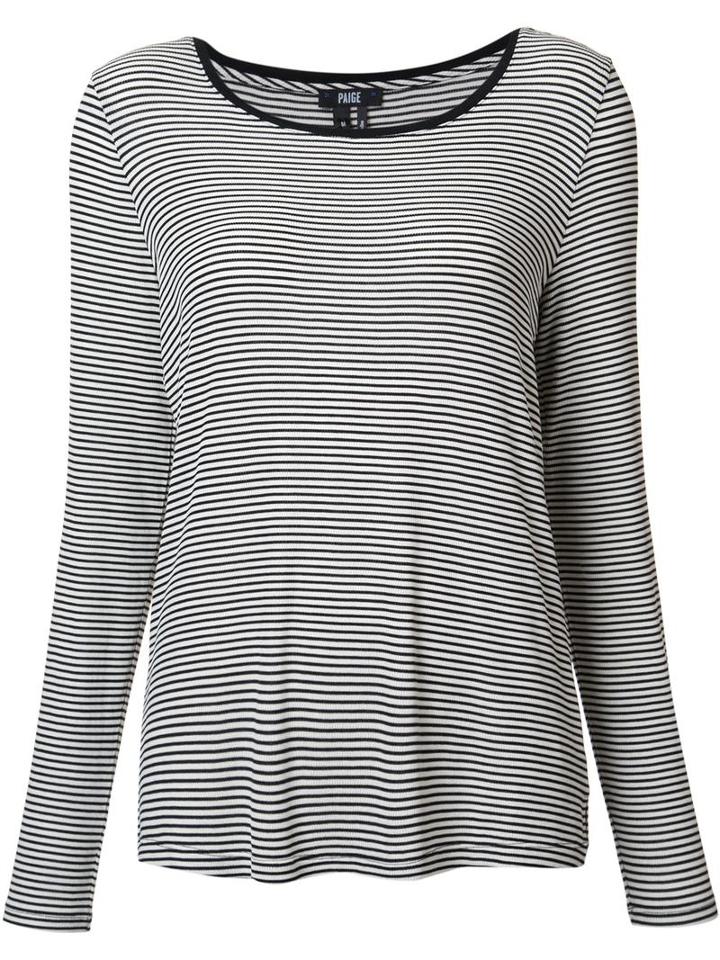 Paige Striped Sweatshirt, Women's, Size: Xs, Black, Modal/spandex/elastane