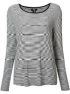 Paige Striped Sweatshirt, Women's, Size: Xs, Black, Modal/spandex/elastane