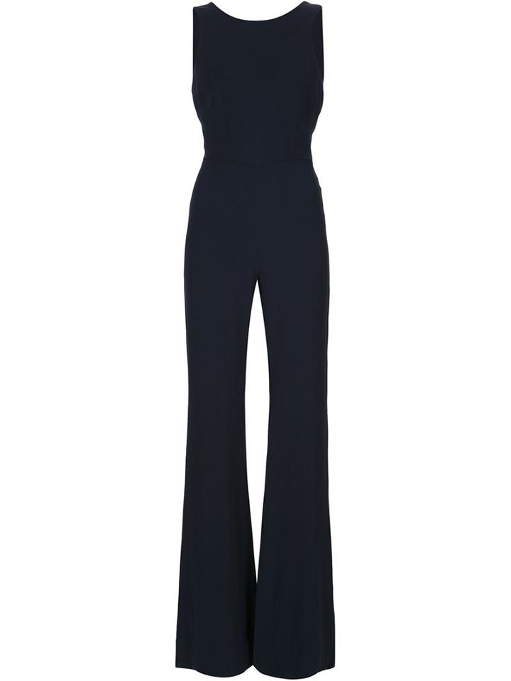 Saloni 'jules' Jumpsuit, Women's, Size: 6, Blue, Acetate/viscose
