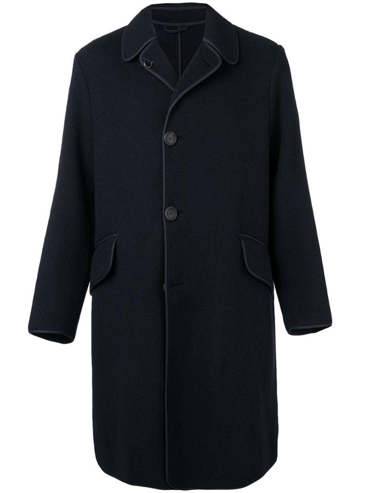 Salvatore Ferragamo Wool Coat - Blue