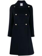 Sandro Paris Double-breasted Military Coat - Blue
