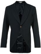 Comme Des Garçons Homme Plus Dobby Stripe Jacket - Black