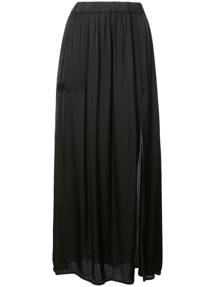 Raquel Allegra Pleated Midi Skirt - Black