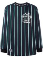 Ktz Striped Long Sleeve T-shirt, Men's, Size: Large, Blue, Cotton