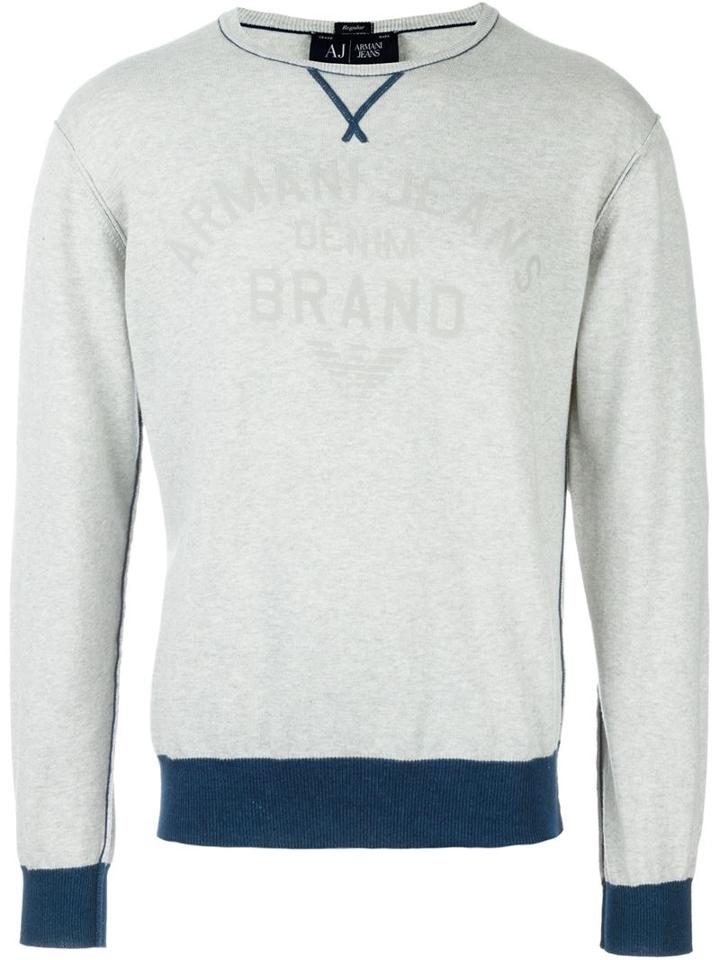Armani Jeans Contrast Hem Sweater
