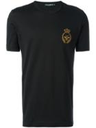 Dolce & Gabbana Bee And Crown T-shirt, Men's, Size: 52, Black, Cotton/brass/viscose/silk