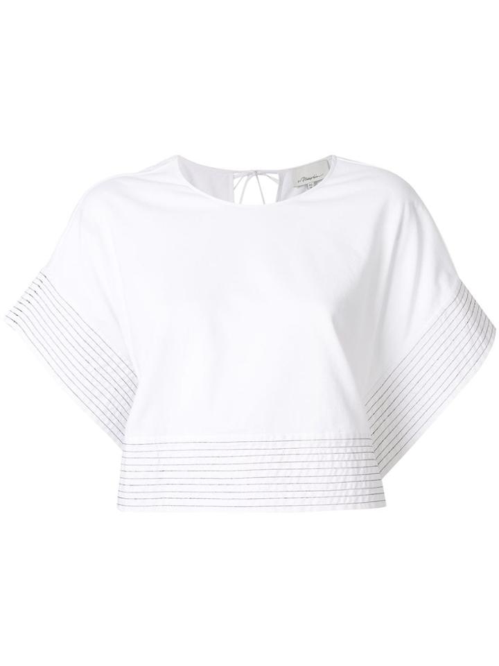 3.1 Phillip Lim Loose-fit Crop Top - White