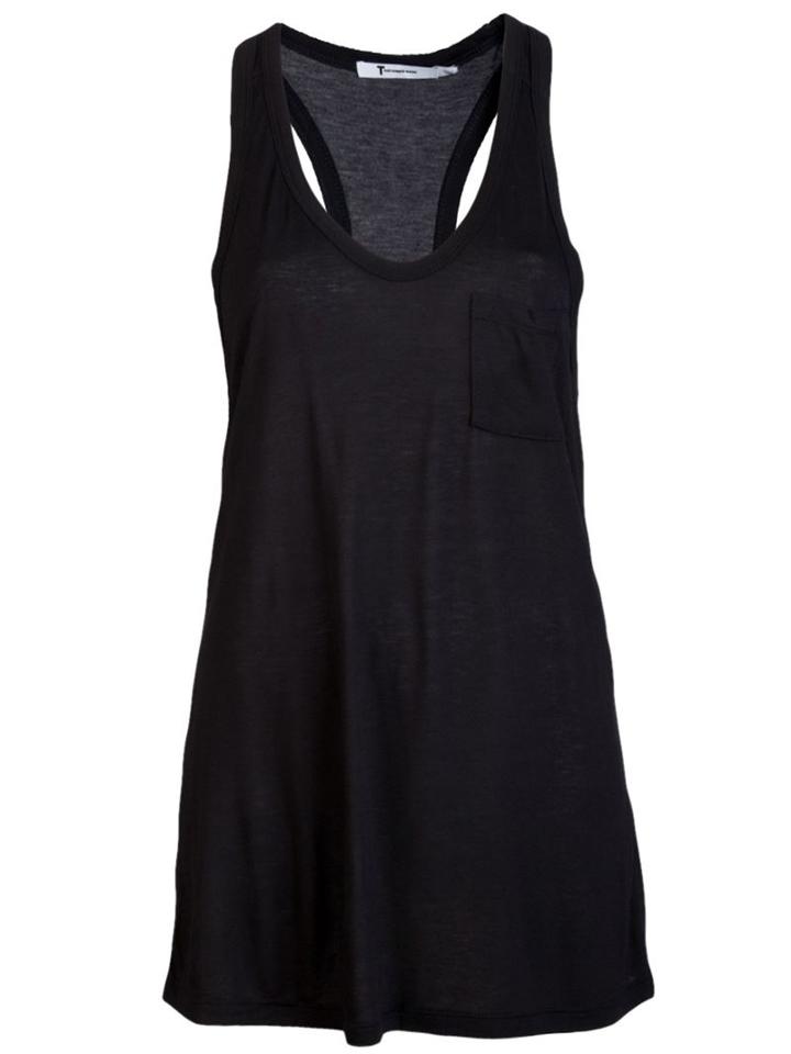 T By Alexander Wang Classic Tank, Women's, Size: Medium, Black, Rayon