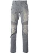 Balmain Biker Jean, Men's, Size: 32, Grey, Cotton/polyurethane