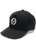Philipp Plein Embellished Logo Cap - Black