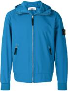 Stone Island Lightweight Soft Shell-r Hooded Jacket - Blue