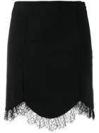 Just Cavalli High Waisted Lace Skirt - Black