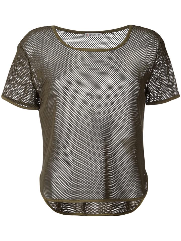 Moncler Sheer Mesh T-shirt - Green
