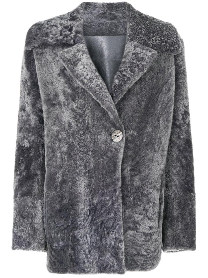Sylvie Schimmel Single Breasted Coat - Grey