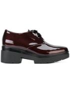 Albano Lace-up Platform Shoes - Red