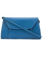 Valextra Trapeze Shoulder Bag, Women's, Blue