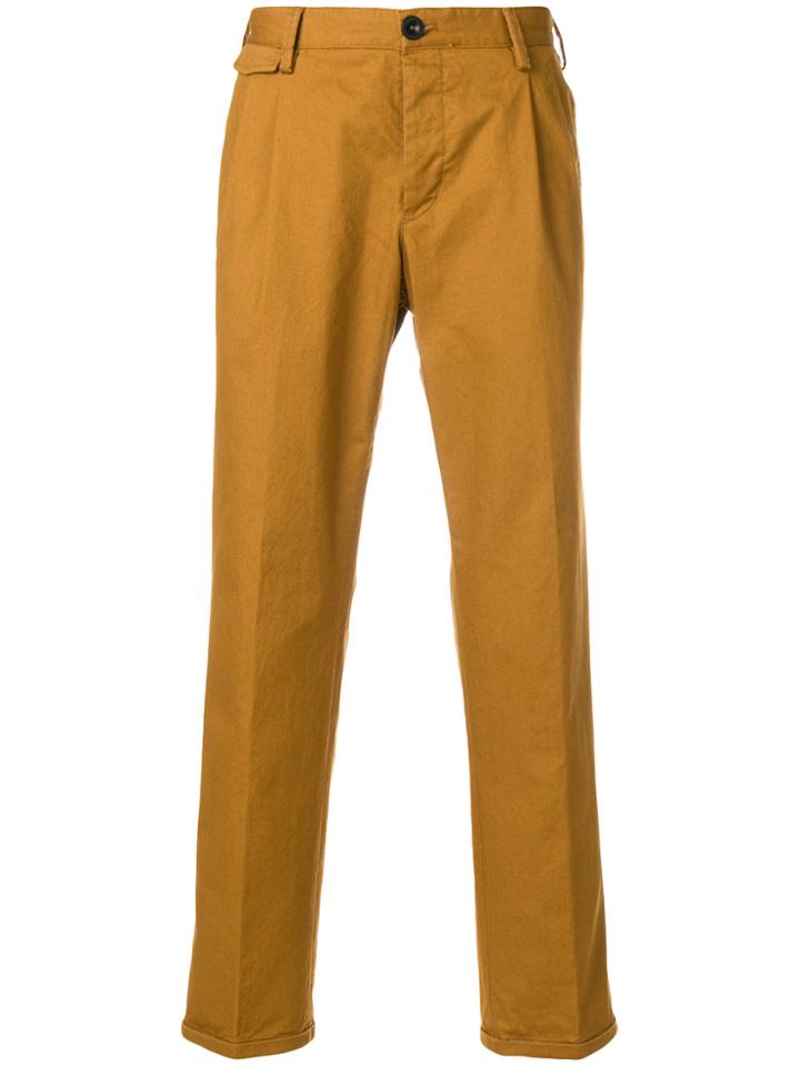 Pt01 Front Pleat Trousers - Brown