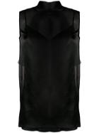 Ermanno Scervino Sheer Back Tie Blouse - Black