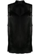 Ermanno Scervino Sheer Back Tie Blouse - Black