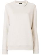 Joseph Long-sleeve Fitted Sweater - Nude & Neutrals