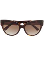 Longchamp Cat-eye Shaped Sunglasses - Brown