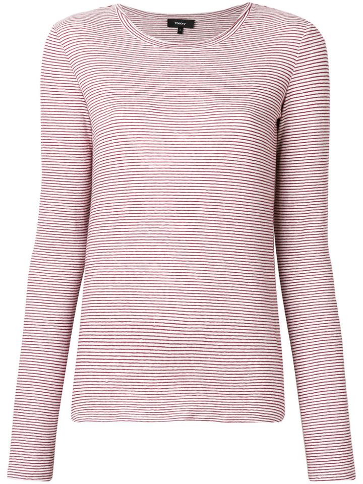 Theory Striped Jumper - Red