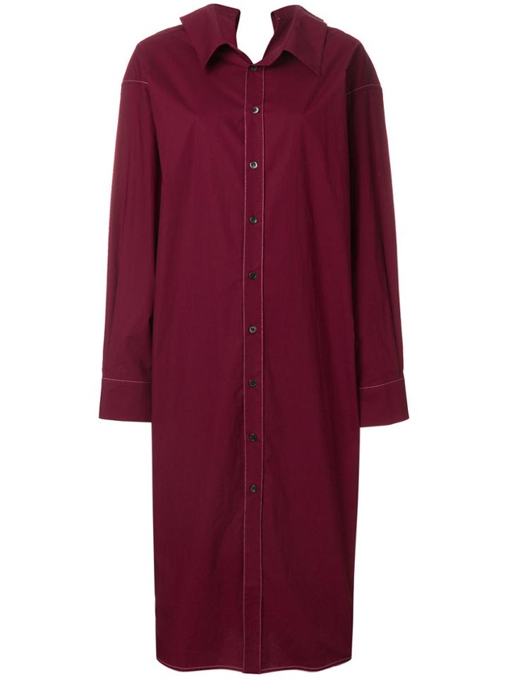 Marni Oversized Shirt Dress - Red