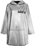 Mm6 Maison Margiela Long Hoodie - Grey