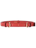 Rokh Double Buckle Belt - Red