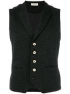 Al Duca D'aosta 1902 Fitted Buttoned Waistcoat - Black