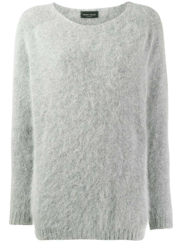 Roberto Collina Loose-fit Crew Neck Jumper - Grey