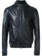 Desa 1972 Hooded Leather Jacket