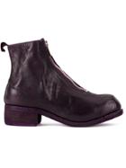 Guidi Zip Front Ankle Boots - Pink & Purple