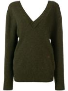 Victoria Beckham Double V-neck Jumper - Green