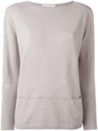 Fabiana Filippi Boat Neck Jumper, Women's, Size: 46, Nude/neutrals, Silk/cashmere/brass/merino