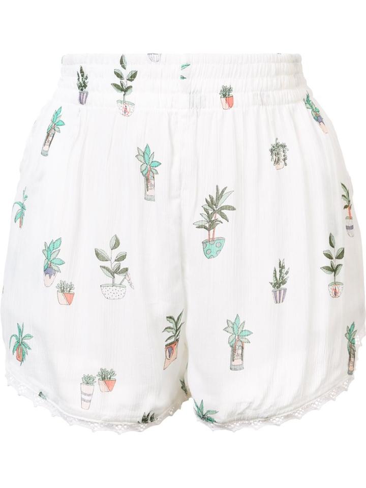 Obey Smocked Waist Shorts