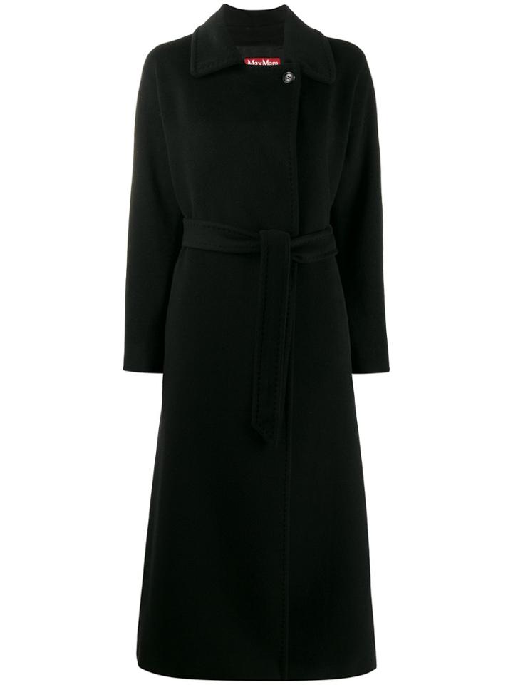Max Mara Studio Belted Coat - Black