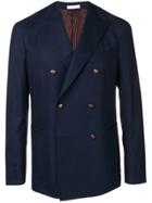 Boglioli Double-breasted Suit Jacket - Blue
