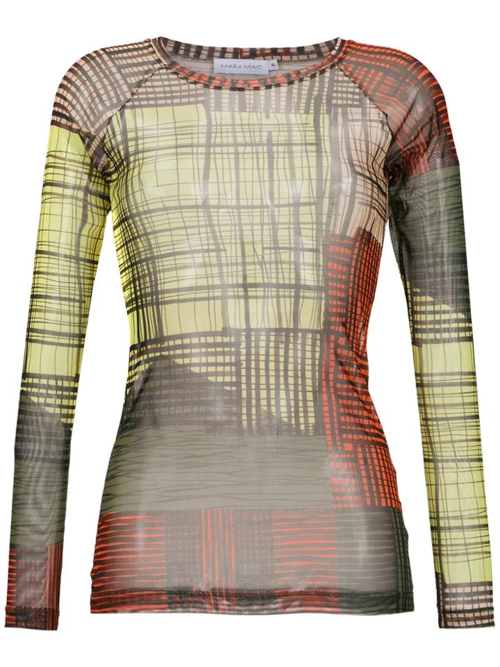 Mara Mac Tulle Printed Top - Multicolour