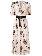 Nk Printed Silk Midi Dress - Multicolour