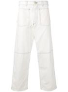 Comme Des Garçons Shirt Corduroy Trousers - White