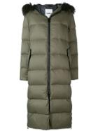 Yves Salomon Army Long Down Jacket - Green