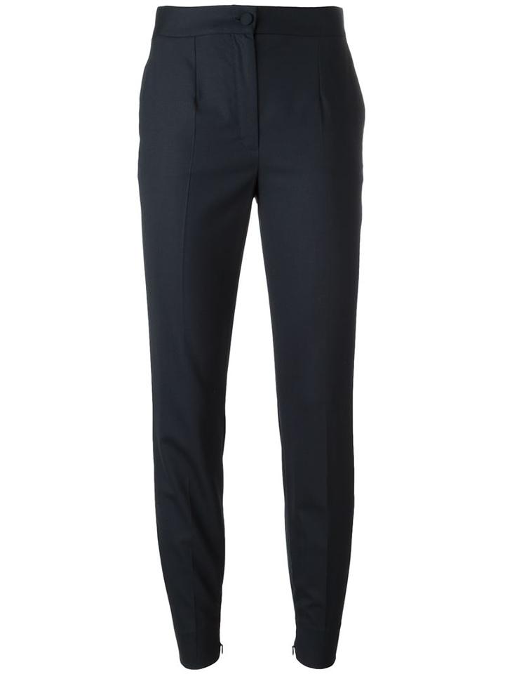 Dolce & Gabbana Skinny Trousers, Women's, Size: 38, Blue, Spandex/elastane/virgin Wool