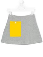 Marni Kids Front Pocket A-line Skirt, Girl's, Size: 14 Yrs, Grey