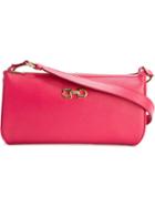 Salvatore Ferragamo Double Gancio Shoulder Bag, Women's, Pink/purple, Calf Leather