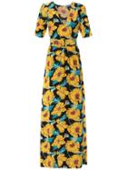 Nk Collection Long Printed Dress - Multicolour